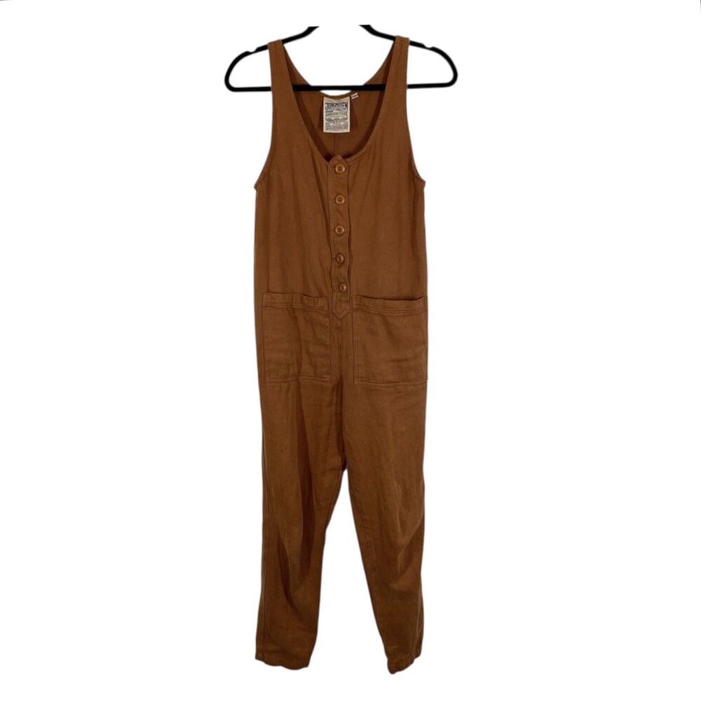 Jungmaven Jumpsuit Romper Hemp Button Front Jumper Women's XS Made in USA Boho